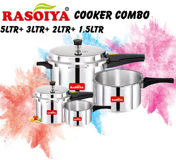 RASOIYA  5LTR +3LTR+2LTR+1.5LTR COOKER COMBO PACK