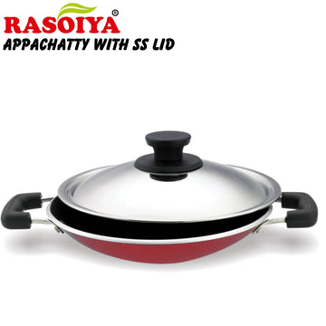 RASOIYA APPACHETTY 200MM DIA 3MM THIKNESS WITH SS LID