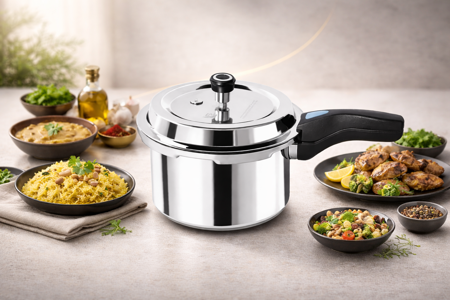 RASOIYA TRI PLY STAINLESS STEEL COOKER