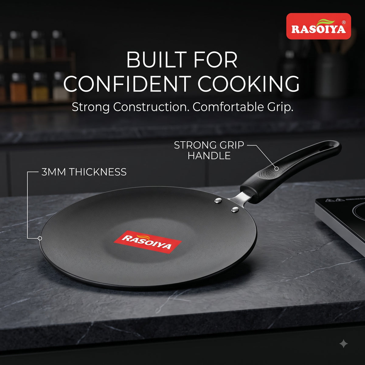 RASOIYA 280MM CONCAVE TAWA DIA 3MM THIKNESS