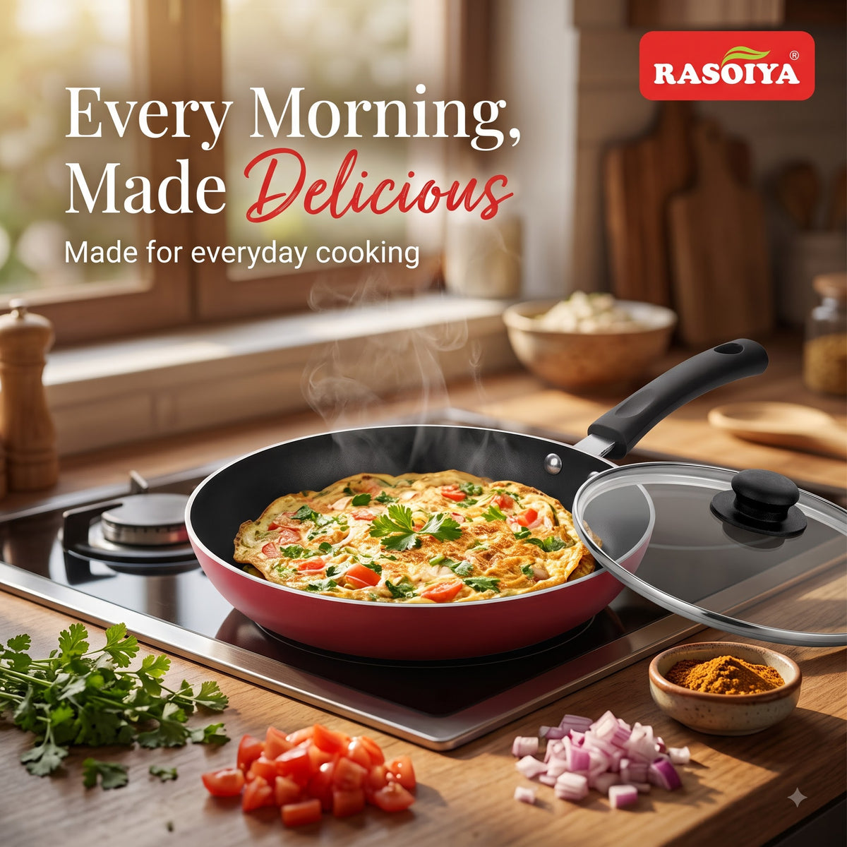 RASOIYA 240MM&260MM INDUCTION BASE PLUS MODEL FRY PAN