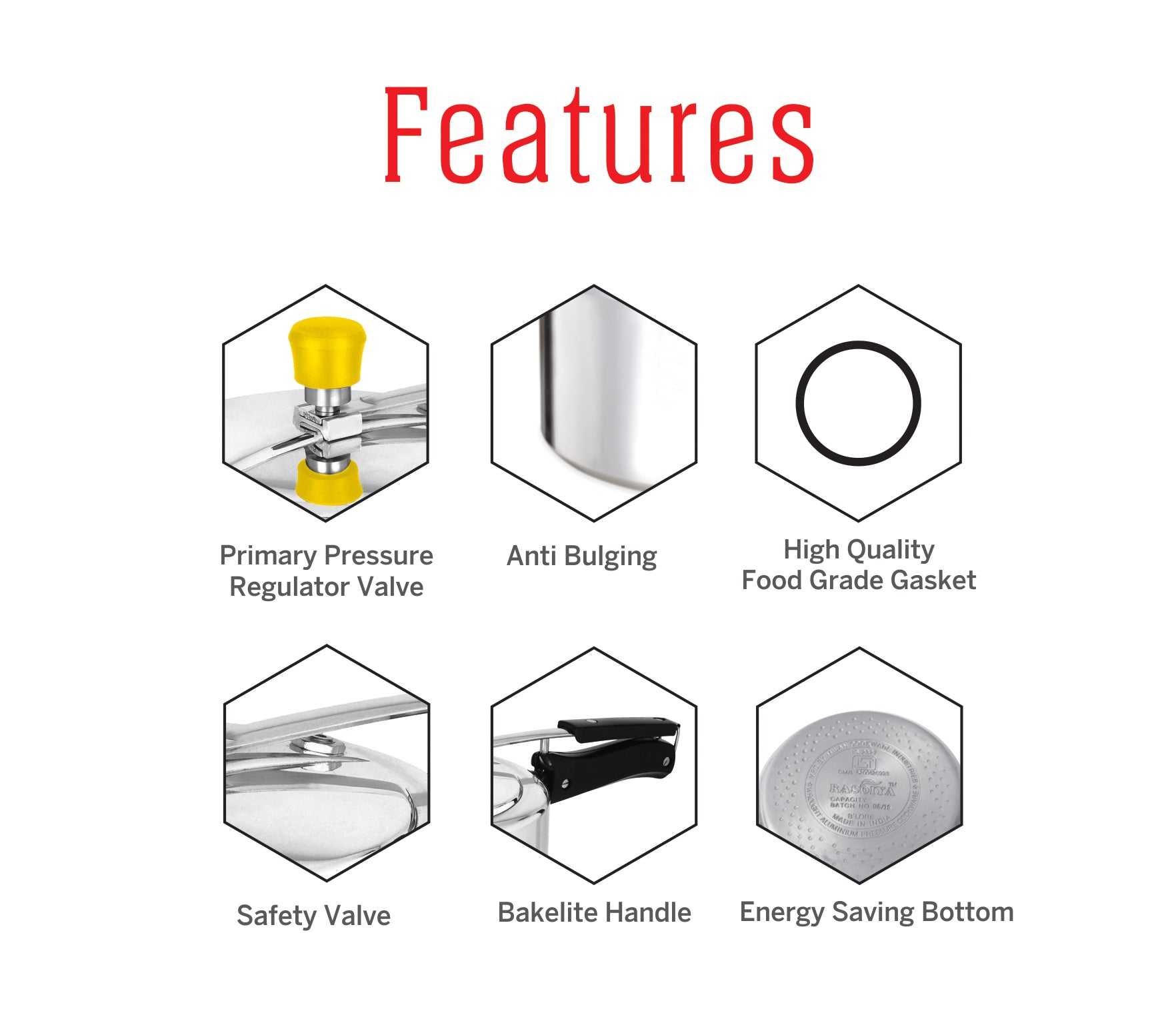 RASOIYA INNER LID REGULAR COOKER