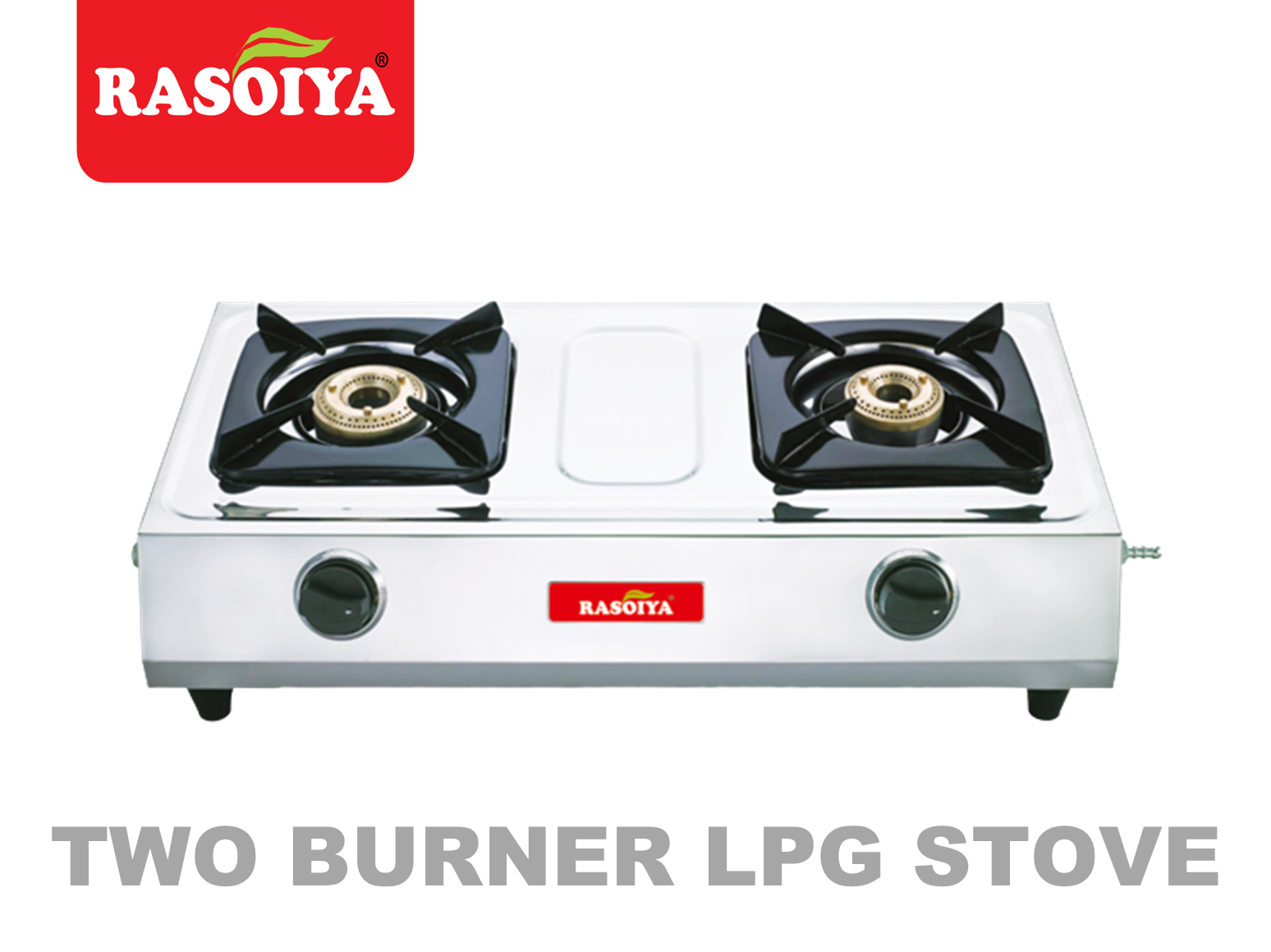 RASOIYA 2BURNER STAINLESS STEEL LPG STOVE (SMART)