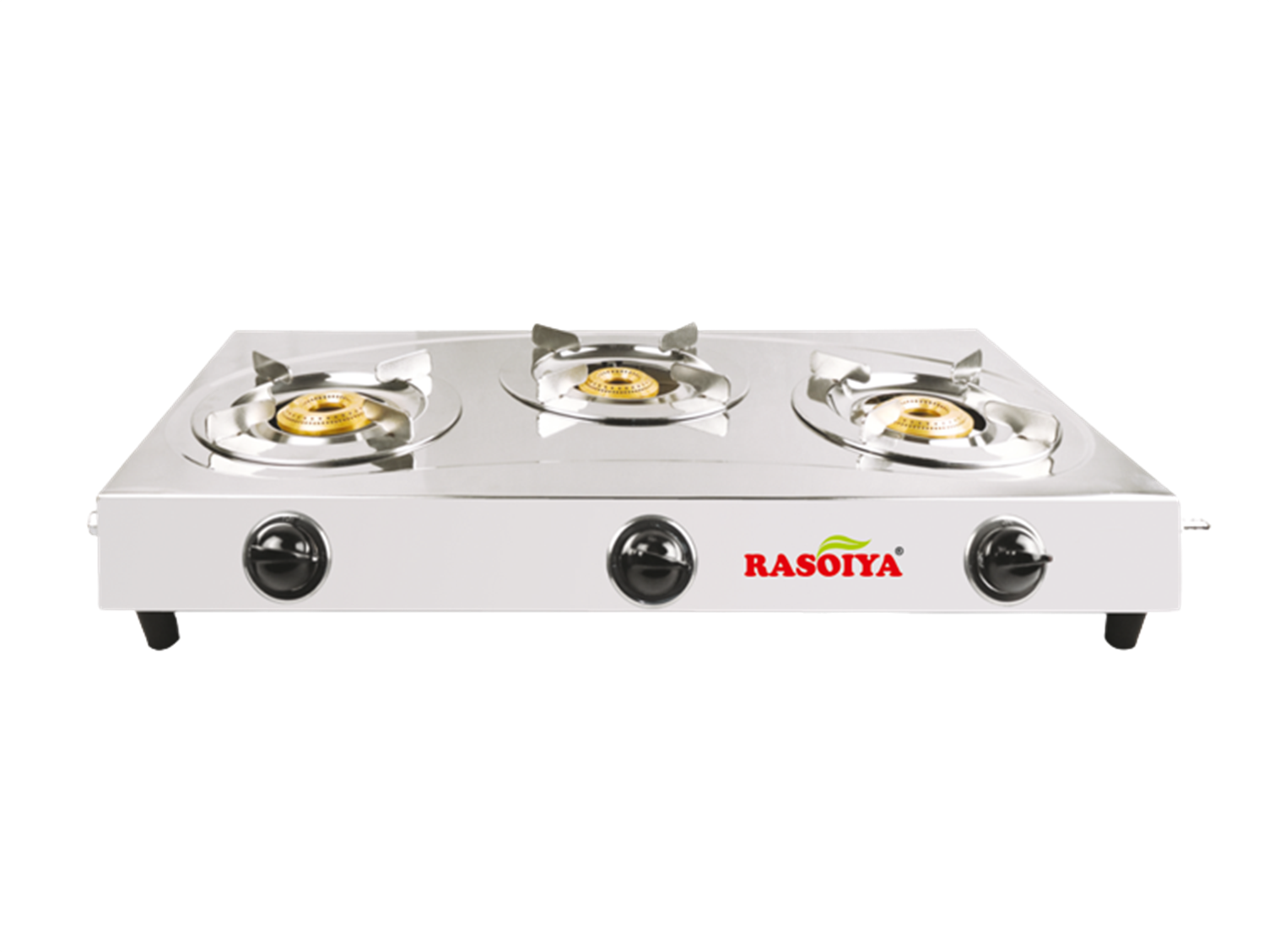 RASOIYA 3BURNER STAINLESS STEEL LPG STOVE (CLASSIC)