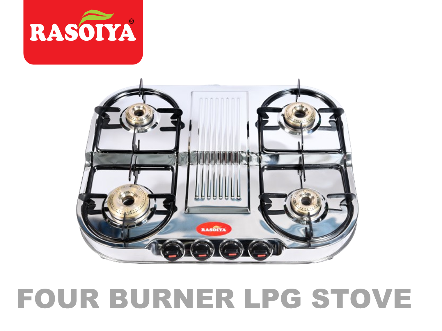 RASOIYA 4BURNER SPECTRA STAINLESS LPG STOVE