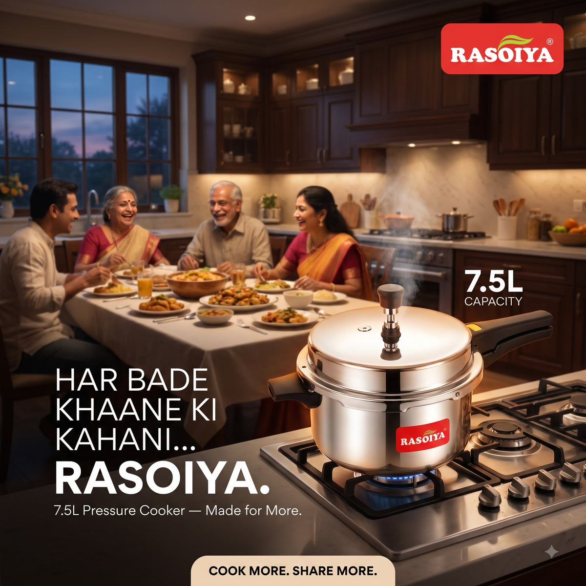 RASOIYA 7.5L SMART COOKER REGULAR BASE