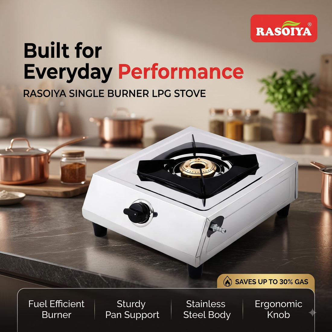 RASOIYA SINGLE BURNER LPG STOVE