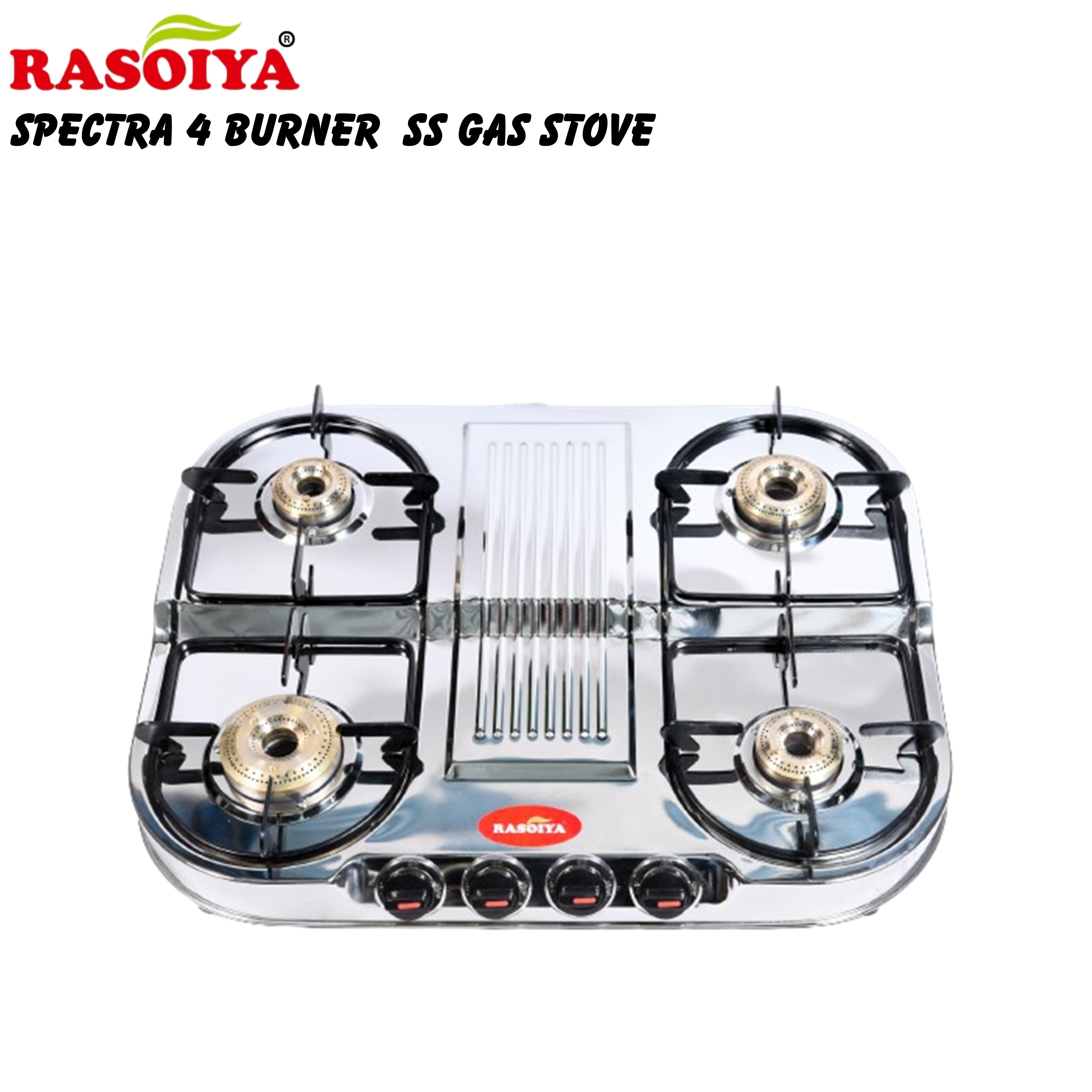 RASOIYA 4BURNER SPECTRA STAINLESS LPG STOVE