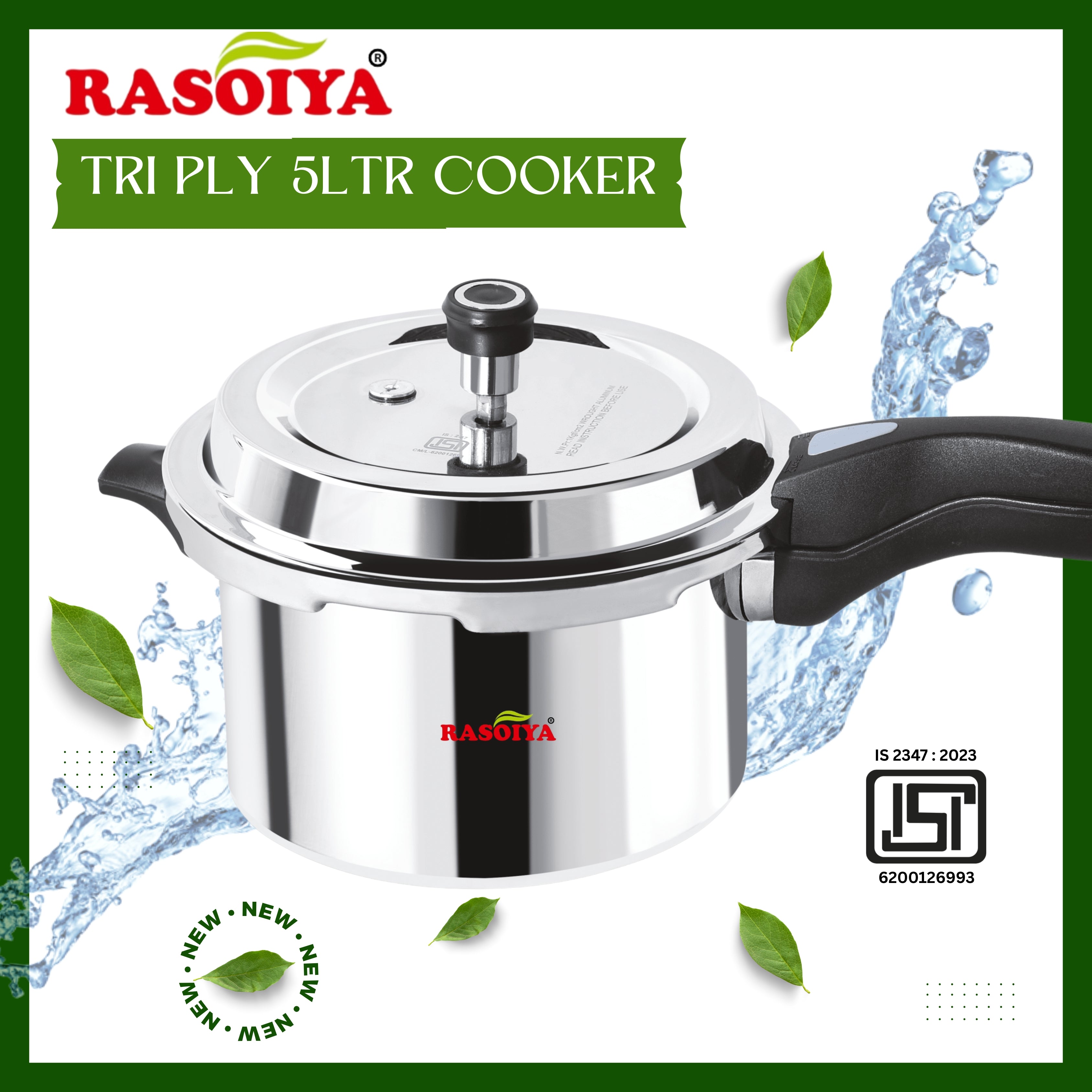 RASOIYA TRI PLY STAINLESS STEEL COOKER