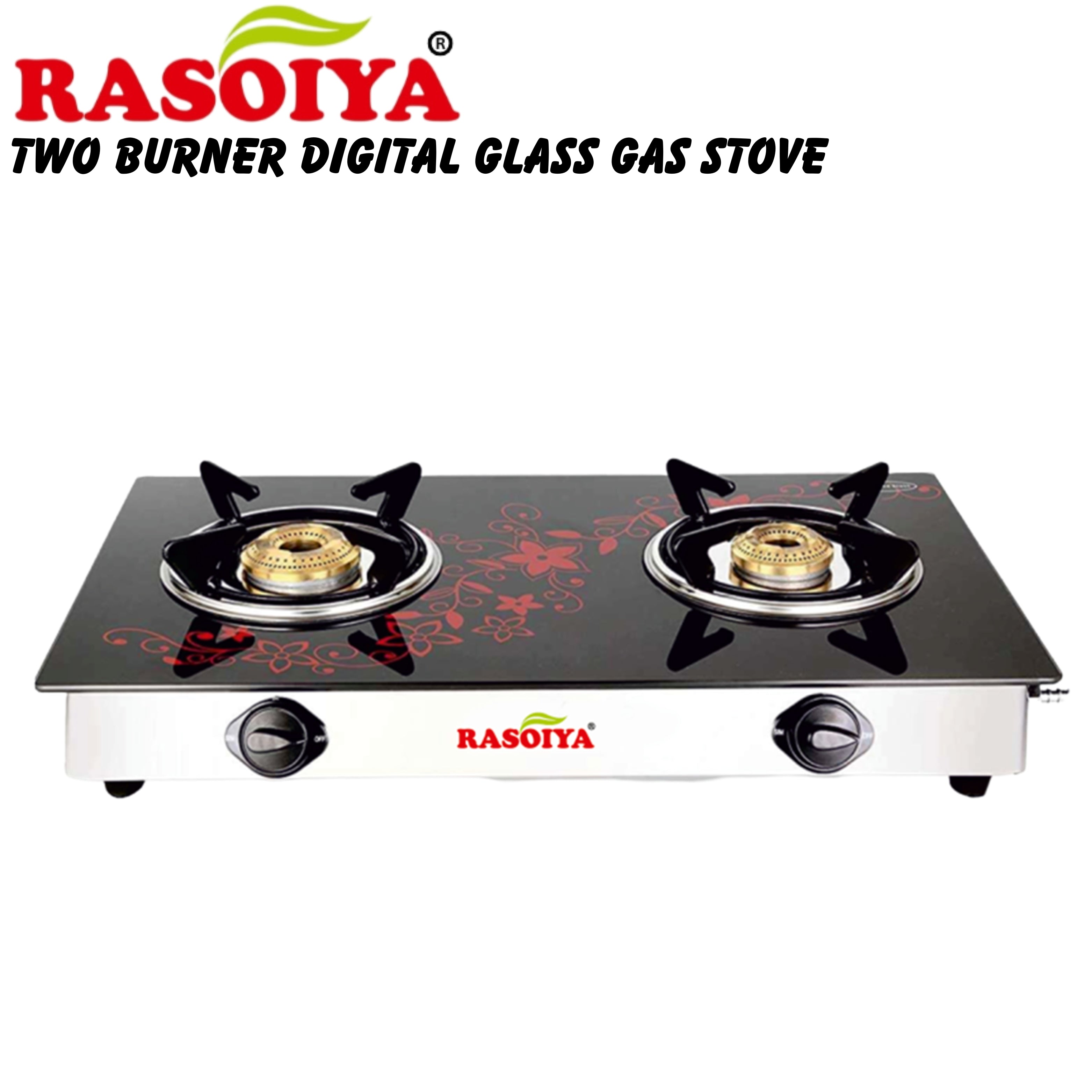 RASOIYA 2 BURNER GLASS TOP STOVE